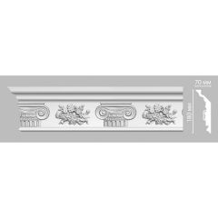 Плинтус потолочный с рисунком Decomaster (Декомастер) 62х180х2400 мм DT-9830