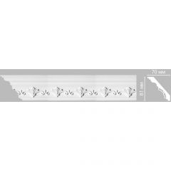 Плинтус потолочный с рисунком Decomaster (Декомастер) 73х81х2400 мм DT-9854