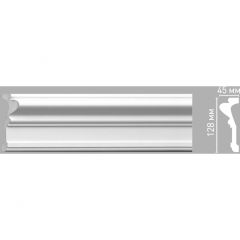 Молдинг гладкий Decomaster (Декомастер) 128х45х2400 мм 97207
