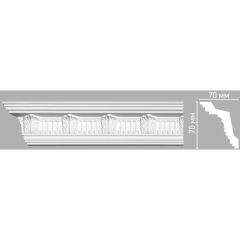 Плинтус потолочный с рисунком Decomaster (Декомастер) 70х70х2400 мм 95017