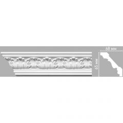 Плинтус потолочный с рисунком Decomaster (Декомастер) 65х68х2400 мм 95018