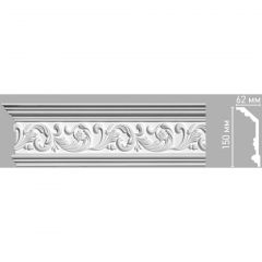 Плинтус потолочный с рисунком Decomaster (Декомастер) 150х62х2400 мм 95094