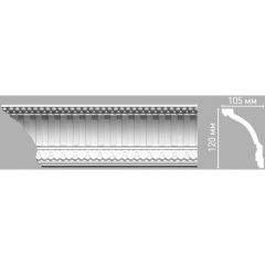 Плинтус потолочный с рисунком Decomaster (Декомастер) 120х105х2400 мм 95105