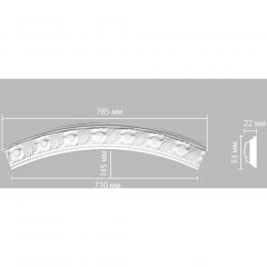 Радиус 1/4 круга Decomaster (Декомастер) r наружный 550 мм 898102-100