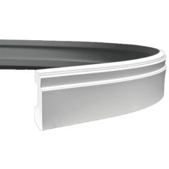 Плинтус гибкий Evroplast (Европласт) 2000х110х27 мм, Пенополиуретан, 1.53.101