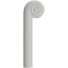 Декоративный элемент левый Evroplast (Европласт) 33х100х15 мм, Пенополиуретан, 1.62.805