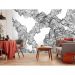 Обои виниловые на флизелине Design Studio 3D Line Style Роскошные черно-белые линии Шелк (LST-005)