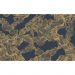 Обои виниловые на флизелине Design Studio 3D Line Style Переплет из золотых линий на синем Шелк (LST-007)