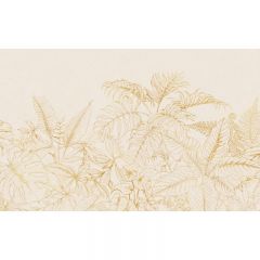 Обои виниловые на флизелине Design Studio 3D Line Style Золотистые тропики Шелк (LST-031)