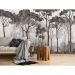 Обои виниловые на флизелине Design Studio 3D Picturesque Молодой лиственный лес в тёмных тонах Шелк (PRS-011)