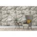 Обои виниловые на флизелине Design Studio 3D Volume Стена из рельефных цветов Шелк (VL-007)