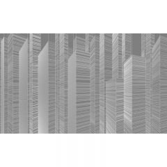 Обои виниловые на флизелине Design Studio 3D Line Style Абстрактные небоскрёбы на сером Бетон (LST-064)