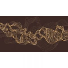 Обои виниловые на флизелине Design Studio 3D Line Style Золотые узорчатые линии в бордовых тонах Лен (LST-018)
