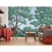 Обои виниловые на флизелине Design Studio 3D Picturesque Деревья в нежно зелёных тонах Лен (PRS-003)