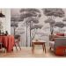 Обои виниловые на флизелине Design Studio 3D Picturesque Высокие деревья в бежевых тонах Лен (PRS-015)