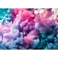 Обои виниловые на флизелине Design Studio 3D Флюидная дымка Буря красок Иней (FLD-004)