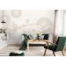 Обои виниловые на флизелине Design Studio 3D Line Style Абстрактные горы с планетами Аурум (LST-058)