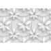 Обои виниловые на флизелине Design Studio 3D Volume Узор из объемных цветов Сильвер (Silver) (VL-005)