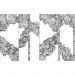 Обои виниловые на флизелине Design Studio 3D Line Style Черно-белые линии геометрии Кракелюр (LST-015)