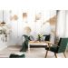 Обои виниловые на флизелине Design Studio 3D Line Style Абстрактные бежевые планеты с облаками Кракелюр (LST-051)