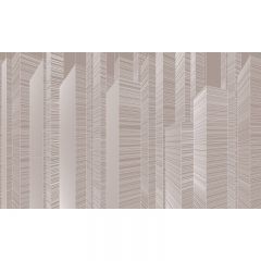 Обои виниловые на флизелине Design Studio 3D Line Style Абстрактные небоскрёбы на коричневом Кракелюр (LST-063)