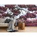 Обои виниловые на флизелине Design Studio 3D Picturesque Большое ветвистое дерево в пурпурном цвете Кракелюр (PRS-013)