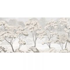 Обои виниловые на флизелине Design Studio 3D Picturesque Небольшие деревья в бежевых тонах Кракелюр (PRS-017)
