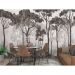 Обои виниловые на флизелине Design Studio 3D Picturesque Молодой лиственный лес в тёмных тонах Холст Золото (PRS-011)