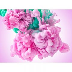 Обои виниловые на флизелине Design Studio 3D Флюидная дымка Падающий набор красок Холст Золото (FLD-008)