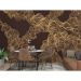 Обои виниловые на флизелине Design Studio 3D Line Style Роскошные золотые линии в бордовых тонах Холст Серебро (LST-003)