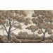 Обои виниловые на флизелине Design Studio 3D Picturesque Деревья в светло-коричневых тонах Холст Серебро (PRS-004)