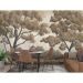 Обои виниловые на флизелине Design Studio 3D Picturesque Деревья в светло-коричневых тонах Холст Серебро (PRS-004)