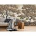 Обои виниловые на флизелине Design Studio 3D Picturesque Деревья в светло-коричневых тонах Холст Серебро (PRS-004)
