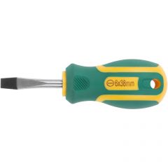 Отвертка Fit Контур, CrV сталь, прорезиненная ручка 6х38 мм SL 55206