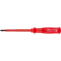 Отвертка Fit изолированная 1000 В, CrV сталь, пластиковая ручка РН1х100 мм 55807