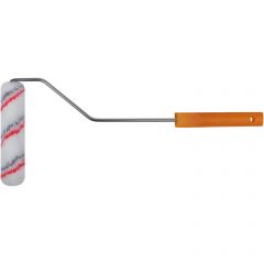 Валик Fit (Фит) полиакрил, мини Профи, белый с серой и красной полосками, диам, 15/35 мм, ворс 10 мм, 150 мм 02673