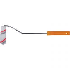 Валик Fit (Фит) полиакрил,мини Профи, белый с сер, и крас,полос,, д,15/35 мм, ворс 10 мм, дл,ручки 400 мм, 100 мм 02671