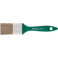 Кисть Master Color (Мастер Колор) флейцевая, толщ, 11 мм, 70% ПЭT/30% натур, щетина, нерж,обжим, пласт,ручка, ширина 40 мм 30-0232