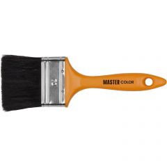 Кисть Master Color (Мастер Колор) флейцевая, толщ, 16 мм, 70% ПБT/30% черн,натур, щетина, нерж, обжим, пласт,ручка, ширина 70 мм 30-0164