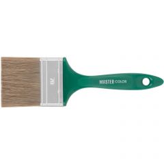 Кисть Master Color (Мастер Колор) флейцевая, толщ, 16 мм, 70% ПЭT/30% натур, щетина, нерж,обжим, пласт,ручка, ширина 70 мм 30-0234
