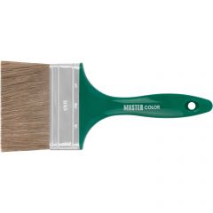 Кисть Master Color (Мастер Колор) флейцевая, толщ, 16 мм, 70% ПЭT/30% натур, щетина, нерж,обжим, пласт,ручка, ширина 100 мм 30-0235