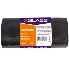 Мешки ПВД X-Glass 130х90 см 240 л 10 шт/рул