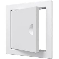 Люк ревизионный Evecs (Евекс) ЛР фланец 98х98 мм ручка 122х122 мм пластик (Л1010Р)