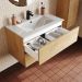 Тумба с умывальником Iddis (Иддис) Bild, подвесная, 80 см, дуб светлый, BIL80V0i95K