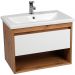 Тумба Viant (Вайант) Бостон 80, VBOS80CO-T1YP 500х766х425 подвесная, 1 ящ., дуб вотан/белый (под раковину COMO 80)