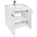 Тумба Viant Мюнхен 60, VMUN60COBEL-T2STP 620х560х430 подвесная, 2дв., белая (под раковину COMO 60)