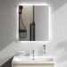 Зеркало Am.Pm X-Joy с интерьерной Led подсветкой, 60 см серый металлик, M85MOX10601S
