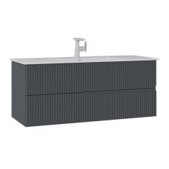Тумба с раковиной Orka (Орка) Moonlight 120 подвесная, антрацит матовый 5001506