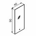 Зеркало Orka Ferla ORK1001B+ 40x90 c LED подсветкой 3005795