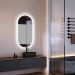 Зеркало Abber (Аббер) Kontur AG6303S-1.0 с подсветкой, сенсорный выключатель, диммер